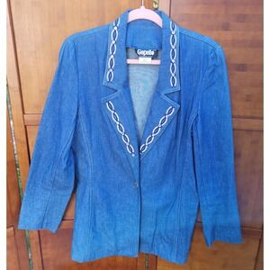 Gepetto Long Jean Jacket Decoration Jewels Size‎ Small